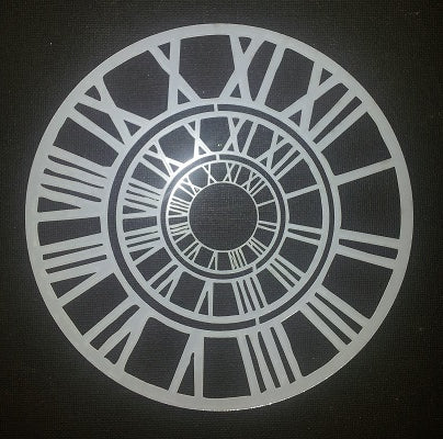 Plastic Stencil Roman Clock Layers