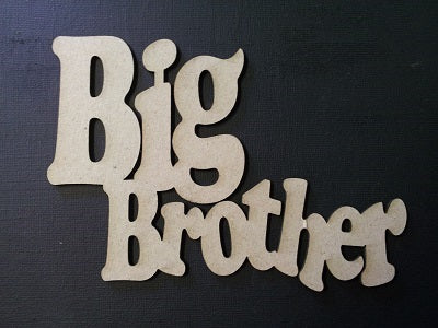 Chipboard Word Big Brother