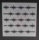 Plastic Stencil Star Borders