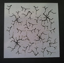 Plastic Stencil Cracked Paint