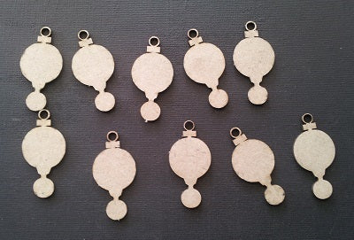 Chipboard Ornaments Rain Drop (10 Pieces)