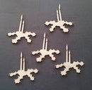 Chipboard Candle and Holly (5 Pieces)