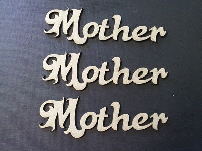 Chipboard Word Mother (pack of 3)