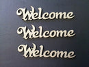Chipboard Word Welcome (pack of 3)