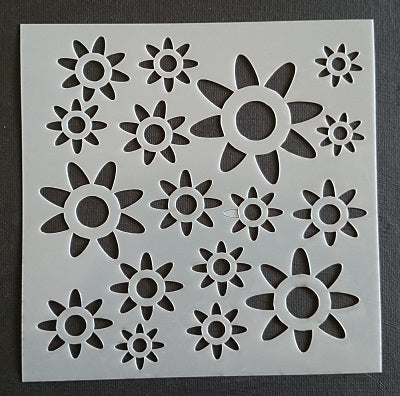 Plastic Stencil Sun Flower