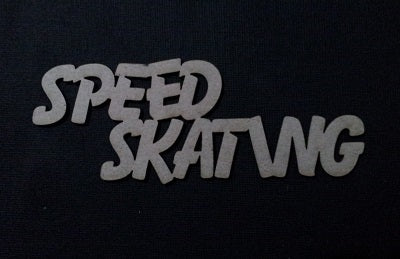 Chipboard Word Speed Skating