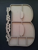 Chipboard Printer Tray Large Birthday