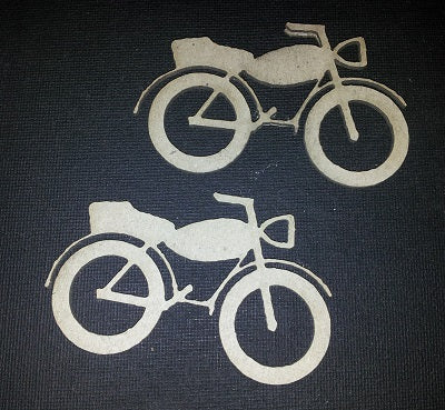 Chipboard Motorbike Singles (2 pieces)