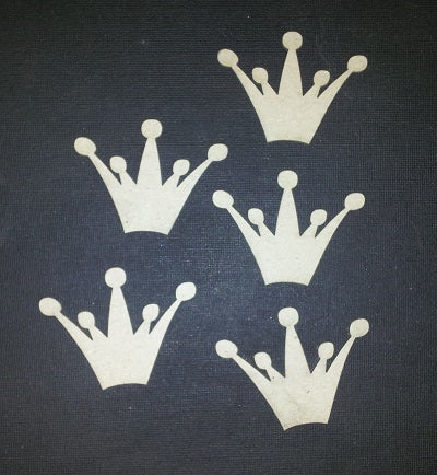 Chipboard Crowns (5 Pieces)