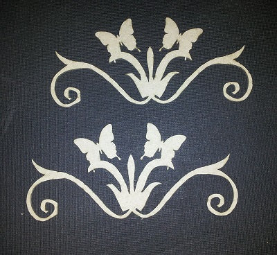 Chipboard Butterfly Flourishes (2 Pieces)