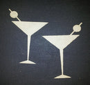 Chipboard Martini Glasses (2 Pieces)