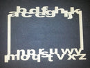 Chipboard Alphabet Frame