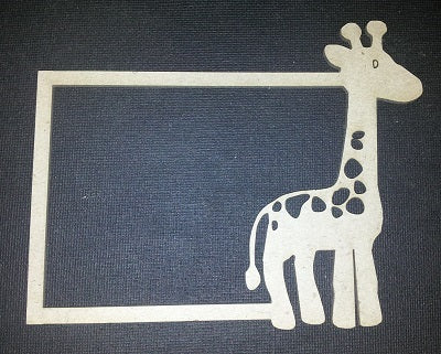 Chipboard Frame Giraffe