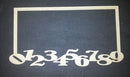 Chipboard Frame Numbers