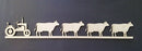Chipboard Border Tractor and Cows