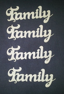 Chipboard Family 4 (pack of 4)