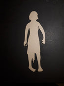 Chipboard Giant Tags Halloween Zombie Woman (4 Pieces)