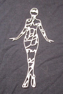 Art Journal Mixed Media Cardstock Girl Standing with Writing Medium