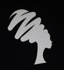 White Cardstock Lady Head Tornado Medium