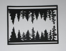 Black Cardstock Forest Tree Silhouette Small