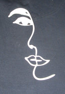 White Cardstock Lady Hand Squiggle Face