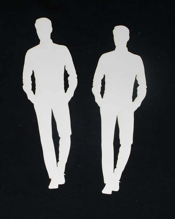 White Cardstock Men Standing