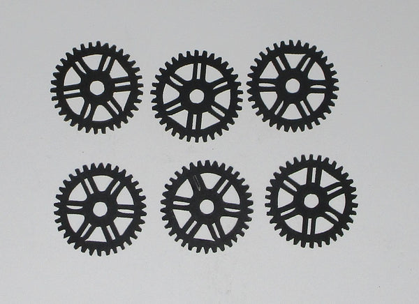 Black Cardstock Cogs Double Sprockets small