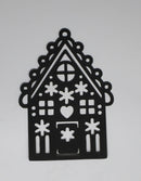 Black Cardstock Christmas Gingerbread House