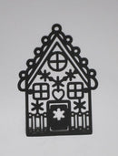 Black Cardstock Christmas Gingerbread House