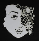 Art Journal Mixed Media Cardstock Face with Art Supplies