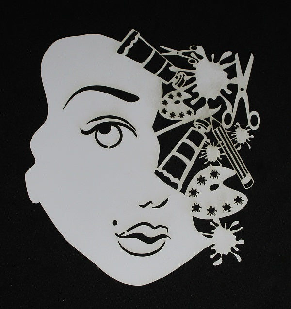 Art Journal Mixed Media Cardstock Face with Art Supplies