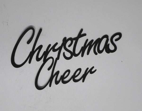 Black Cardstock Christmas Word Christmas Cheer