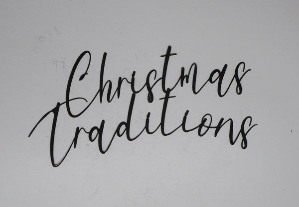 Black Cardstock Christmas Word Christmas Traditions