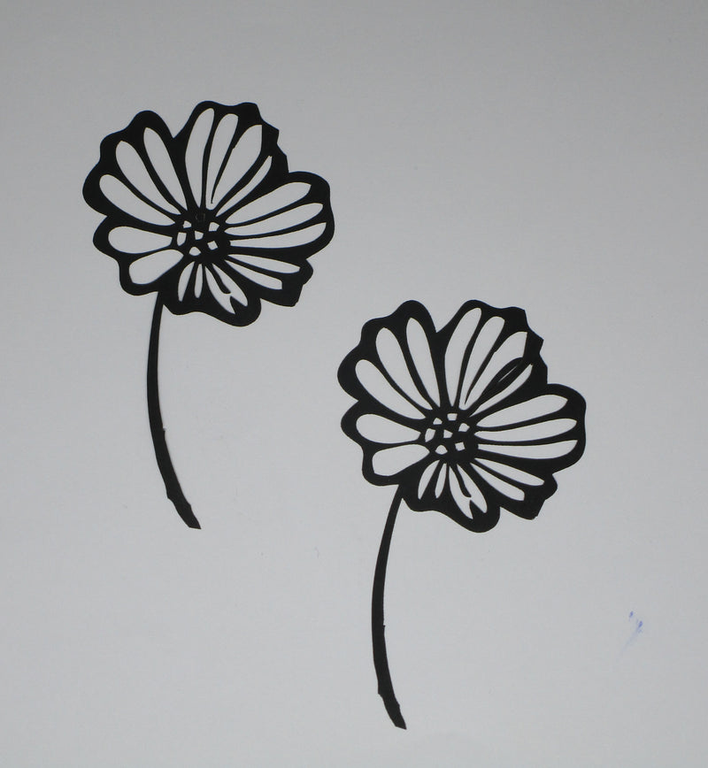 Black Cardstock Daisy Flower Single Flower