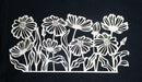 White Cardstock Large Garden of Daisy Flowers
