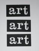 Black Cardstock Art Tiles