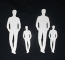 White Cardstock Men Standing Large and Small (4 Pieces)