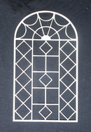 White Cardstock Stained Glass Window Large