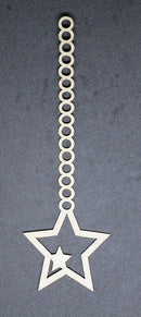 Chipboard Star Drop with one Star