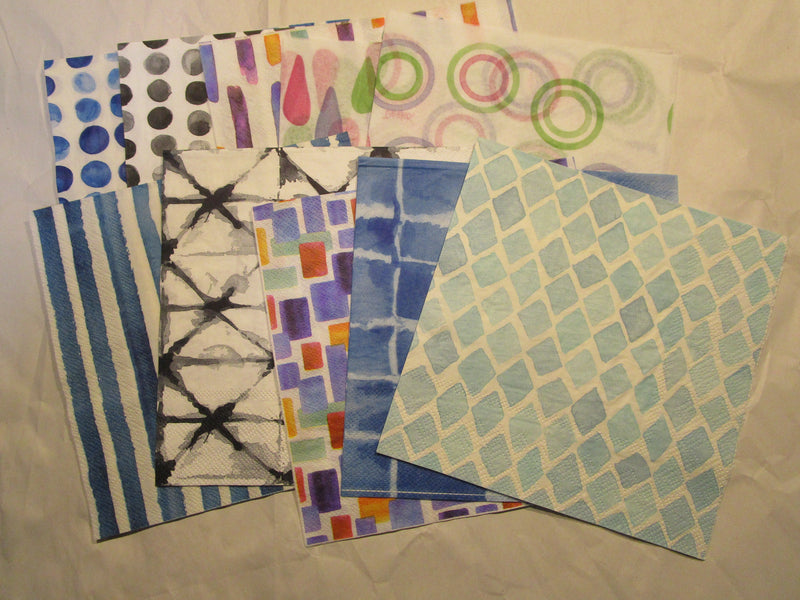 Paper Napkins Bulk Pack Pattern Watercolour effects