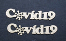 Chipboard Word Covid 19