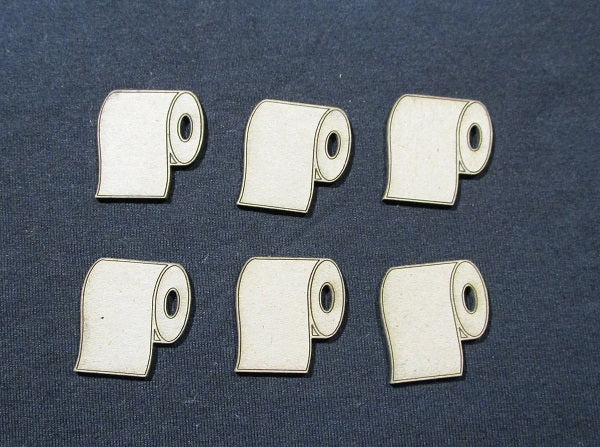 Chipboard Covid 19 Toliet Paper Design B Small