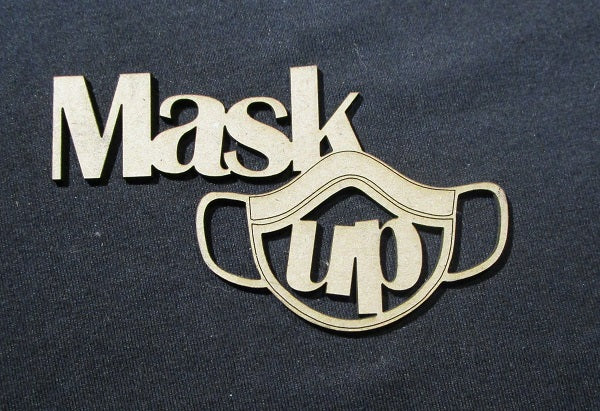 Chipboard Covid 19 Maskup Cutout (with mask)