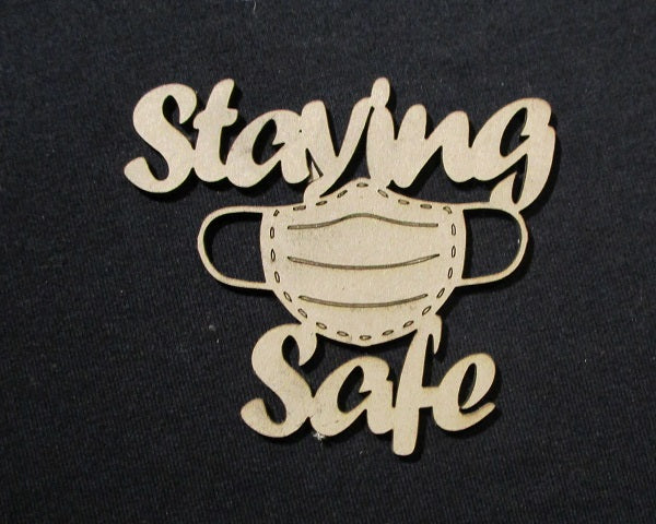 Chipboard Covid 19 Staying Safe (with Mask)