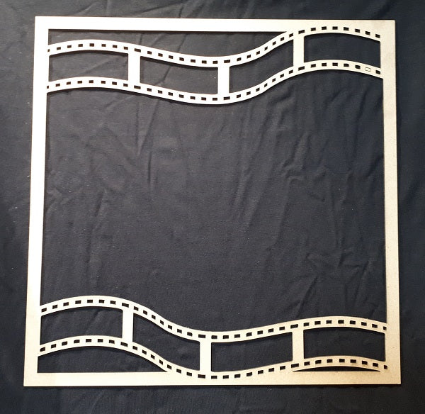 12 x 12 Chipboard Frame Film Strip wavy