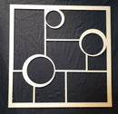 12 x 12 Chipboard Frame Mosaic Frame Off Set Circles