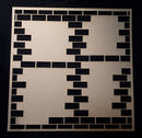 12 x 12 Chipboard Frame Brick Wall with 4 Panels