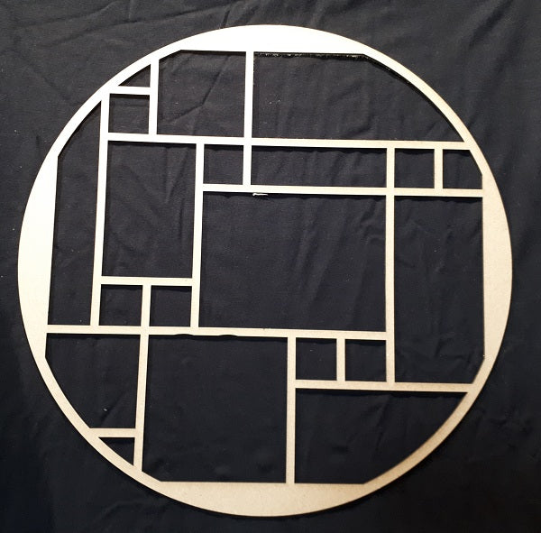 12 x 12 Chipboard Frame Mosaic Frame Circle