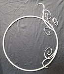 12 x 12 Chipboard Frame Floral Circle with Swirls