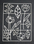 Flowers & Vines White Large Tulip Set